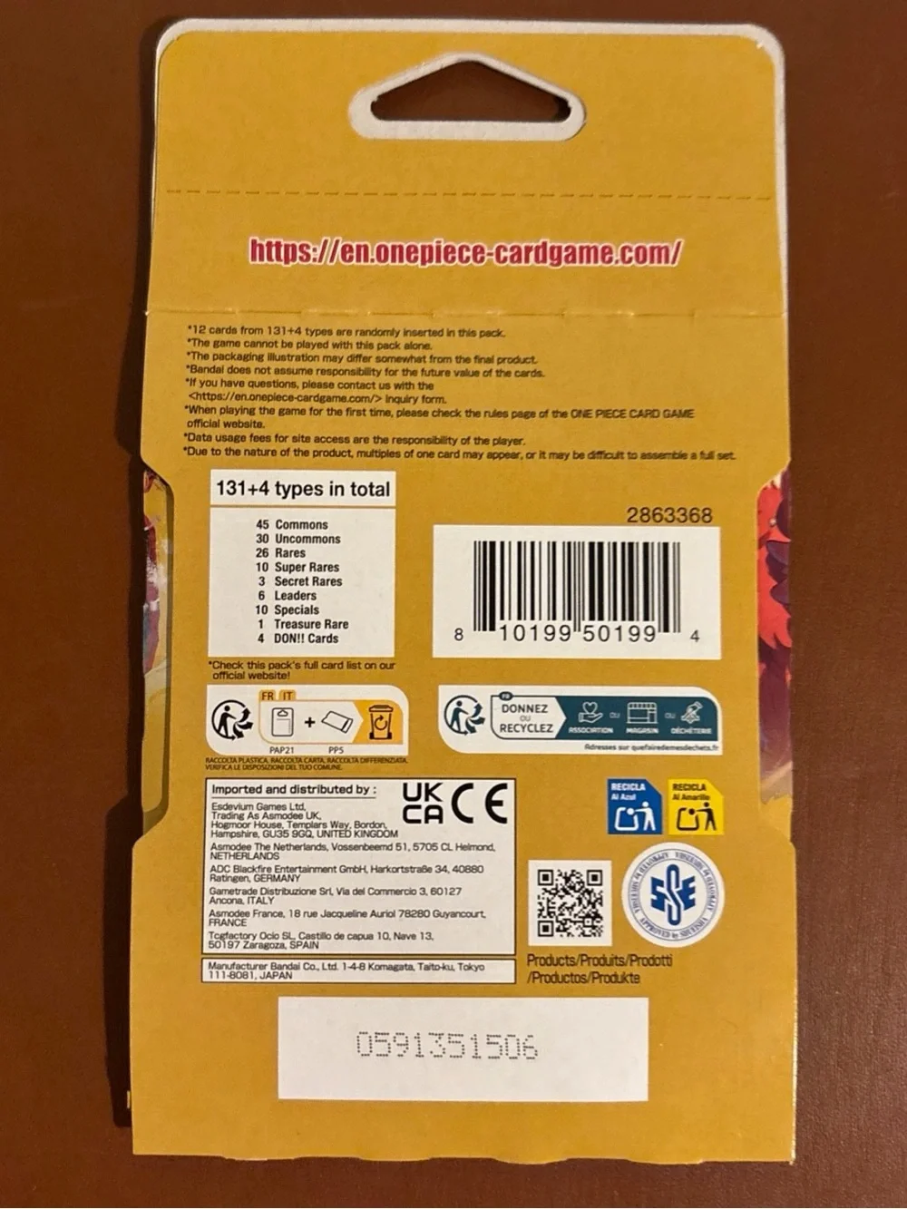 One Piece Card Game OP-17 Booster Pack Sealed TCG Elbaf Arc Anime Manga Collect